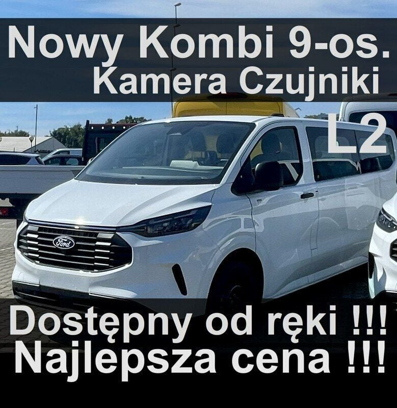 Biały Nowe 2025 Ford Transit Custom Trend Sedan/Limuzyna | 159 777 zł (Super Cena) - Obraz 1/3