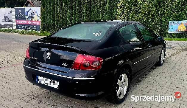 Czarny Używany 2005 Peugeot 407 Sedan/Limuzyna | 6900 zł (Dość drogi) - Obraz 1/4