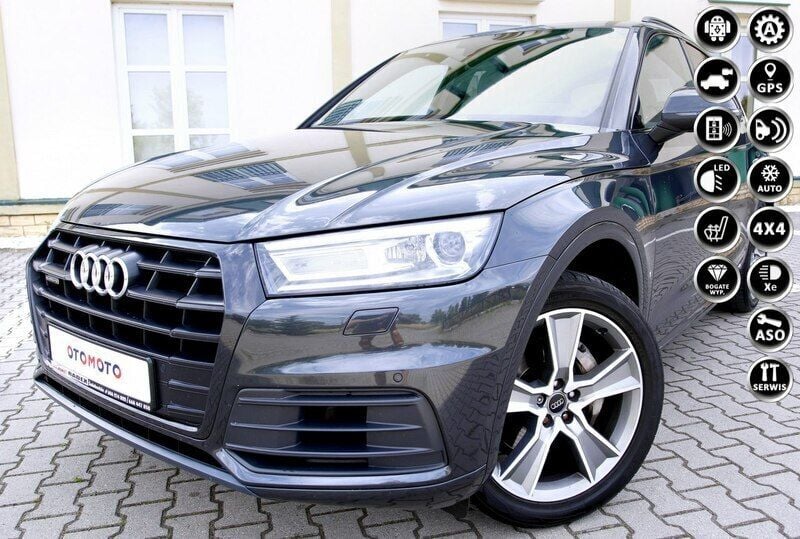 Szary Używany 2018 Audi Q5 Sport SUV | 135 999 zł - Obraz 1/4