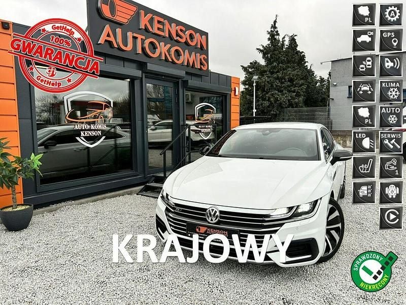 Biały Używany 2018 VW Arteon R-line Sedan/Limuzyna | 79 900 zł (Dobra cena) - Obraz 1/4