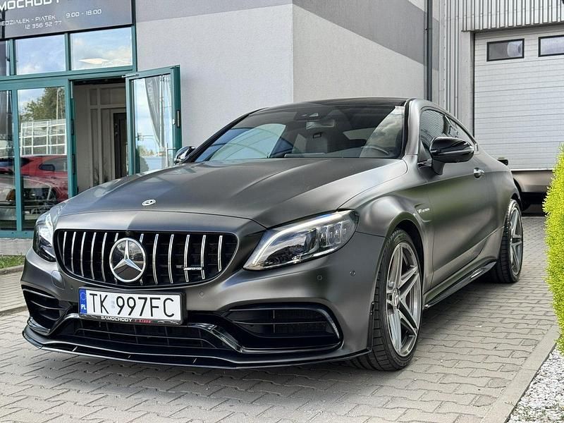 Szary Używany 2021 Mercedes C63 AMG AMG Coupe | 345 000 zł - Obraz 1/4