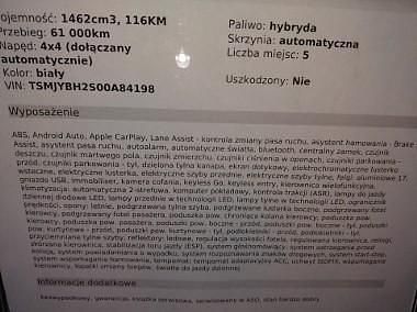 Używany Suzuki SX4 116 KM (85 kW) 2023 Biały Minivan