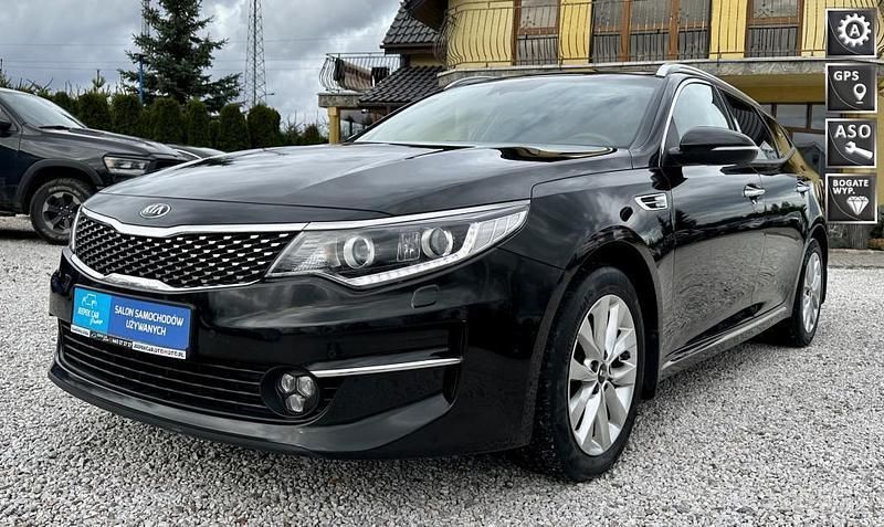 Czarny Używany 2018 Kia Optima 2 Sedan/Limuzyna | 59 900 zł (Dość drogi) - Obraz 1/4