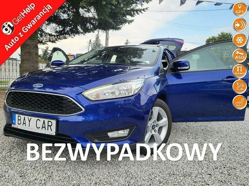 Niebieski Używany 2016 Ford Focus Kombi | 25 900 zł (Super Cena) - Obraz 1/4