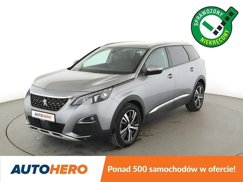 Szary Używany 2019 Peugeot 5008 Minivan | 79 900 zł (Uczciwa cena) - Obraz 1/4