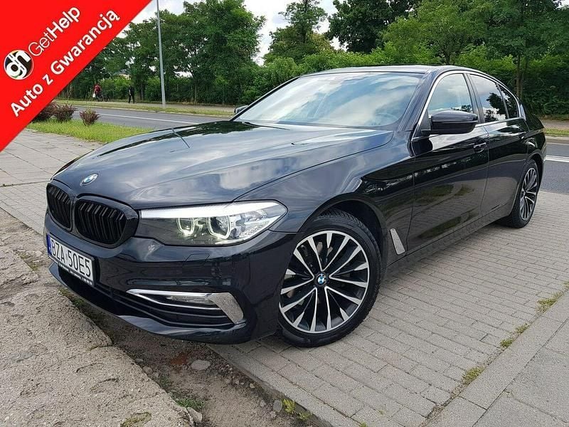 Czarny Używany 2017 BMW 520 Sedan/Limuzyna | 98 500 zł (Uczciwa cena) - Obraz 1/4