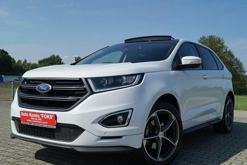 Biały (metalik) Używany 2017 Ford Edge ST-Line SUV | 75 900 zł (Uczciwa cena) - Obraz 1/4