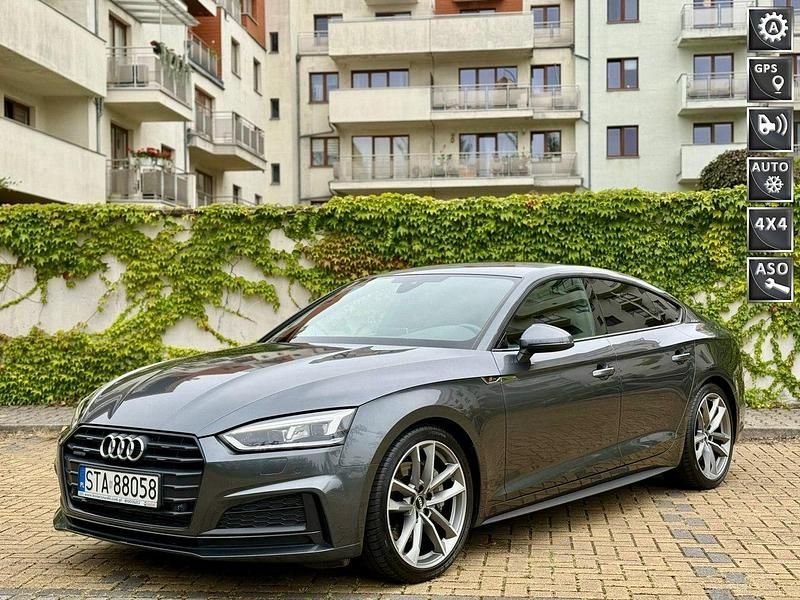 Szary Używany 2019 Audi A5 Coupe | 129 700 zł (Dość drogi) - Obraz 1/4