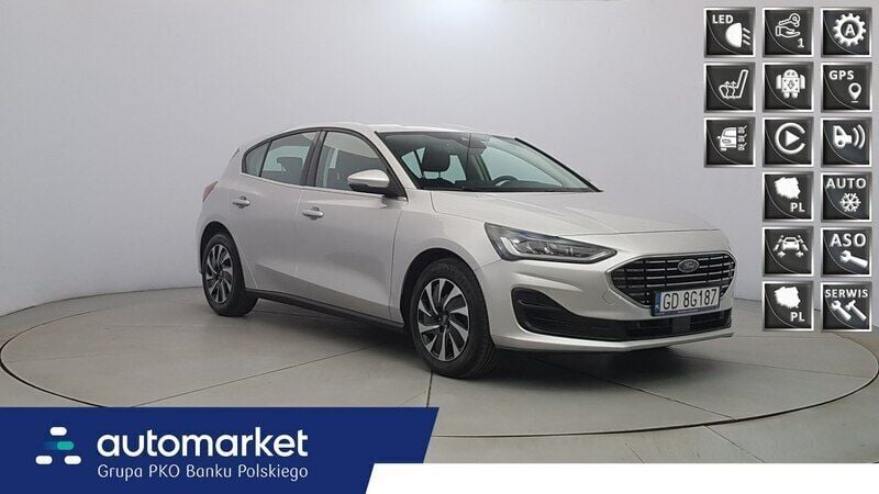 Srebrny Używany 2022 Ford Focus Titanium Hatchback | 83 850 zł (Drogi) - Obraz 1/4