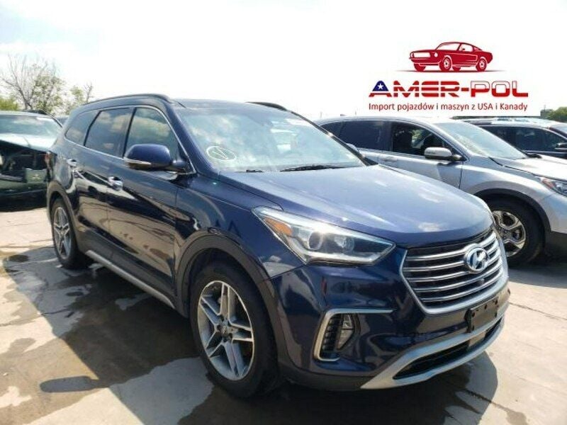 Niebieski ciemny Używany 2017 Hyundai Grand Santa Fe SUV | 69 000 zł - Obraz 1/4