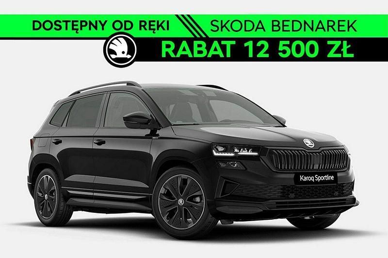 Czarny Nowe 2025 Skoda Karoq SportLine SUV | 158 800 zł (Uczciwa cena) - Obraz 1/4