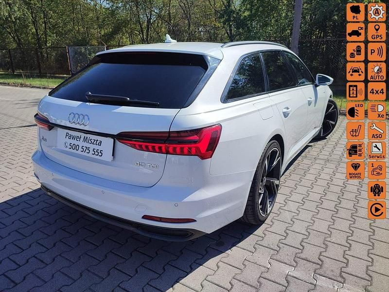 Biały (metalik) Używany 2018 Audi A6 S-Line Kombi | 132 900 zł - Obraz 1/4