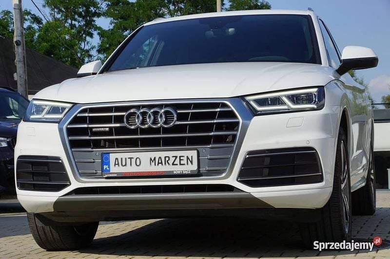 Biały Używany 2019 Audi Q5 S-Line SUV | 129 700 zł (Dość drogi) - Obraz 1/4