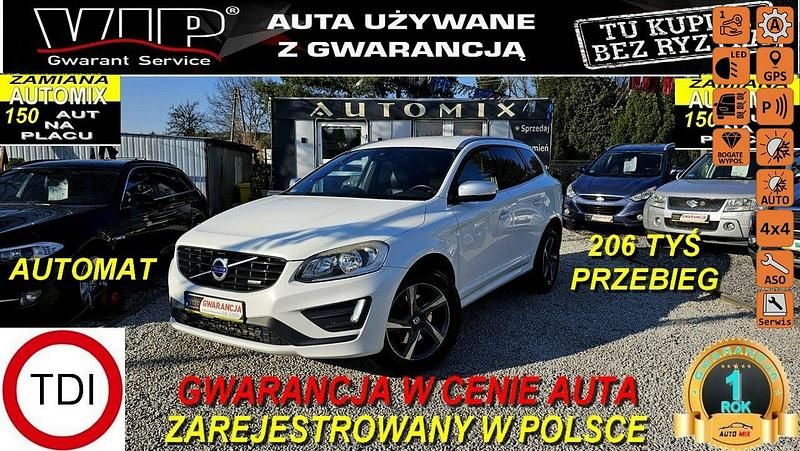 Biały (metalik, perła) Używany 2015 Volvo XC60 R-Design SUV | 66 900 zł (Dobra cena) - Obraz 1/4