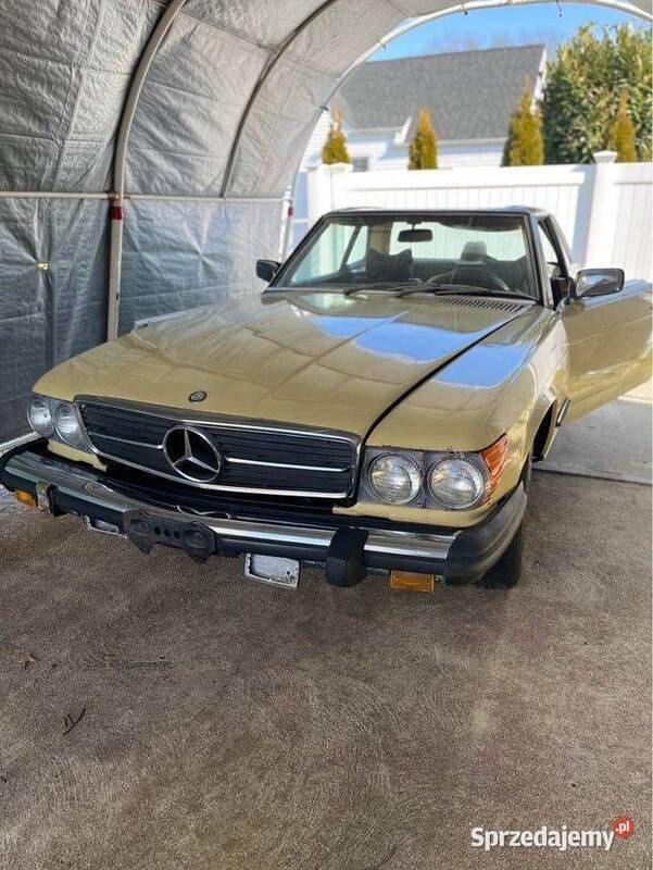 Beżowy Używany 1979 Mercedes SL450 Kabriolet | 34 000 zł - Obraz 1/4