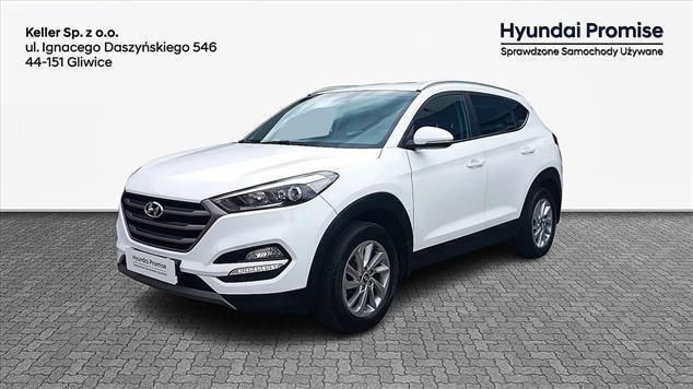 Biały Używany 2018 Hyundai Tucson Comfort SUV | 64 900 zł (Uczciwa cena) - Obraz 1/4