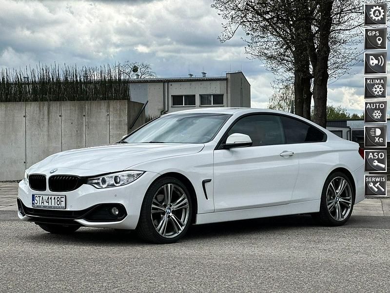 Biały (metalik) Używany 2014 BMW 420 Coupe | 59 800 zł - Obraz 1/4