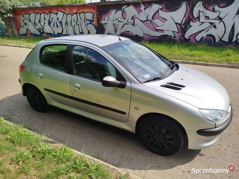 Srebrny Używany 2005 Peugeot 206 Hatchback | 3500 zł - Obraz 1/4