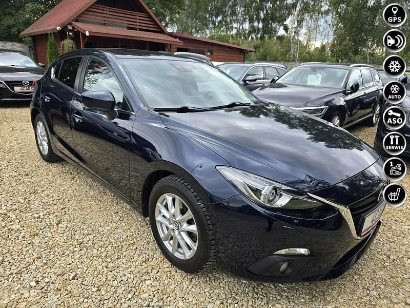 Niebieski ciemny Używany 2015 Mazda 3 Hatchback | 47 000 zł (Uczciwa cena) - Obraz 1/4