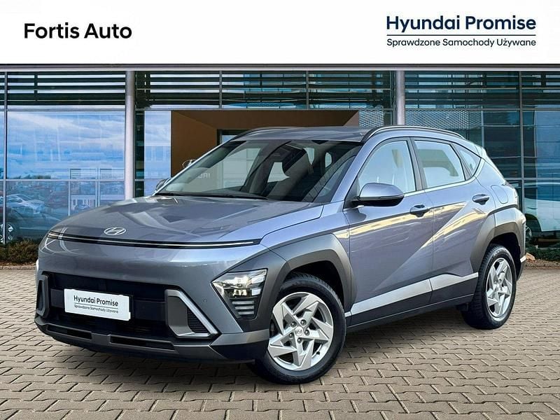 Niebieski Używany 2023 Hyundai Kona SUV | 89 900 zł (Drogi) - Obraz 1/4