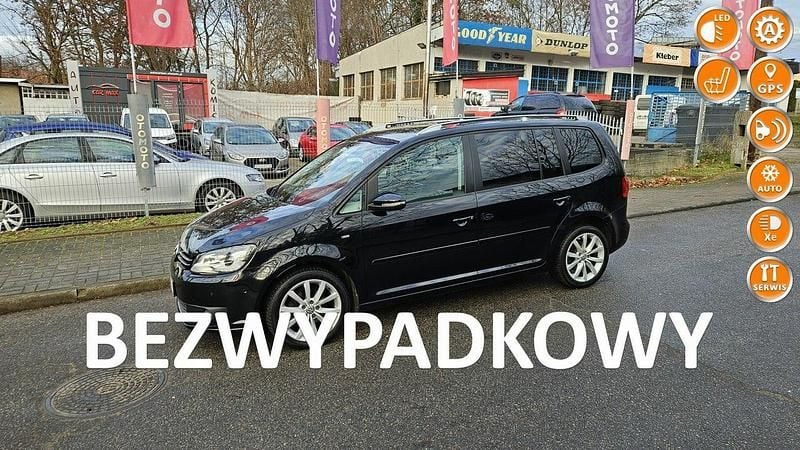 Czarny Używany 2014 VW Touran Minivan | 32 900 zł (Uczciwa cena) - Obraz 1/4