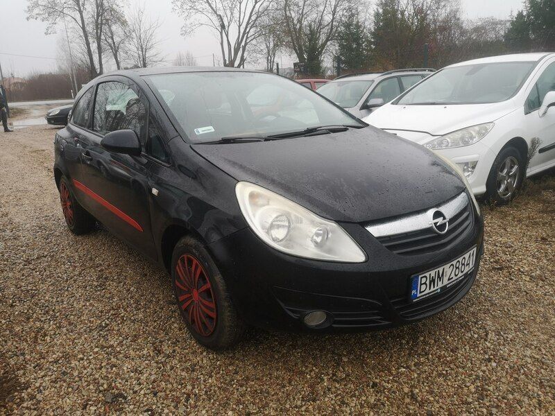 Czarny (metalik) Używany 2007 Opel Corsa Hatchback | 4699 zł - Obraz 1/4