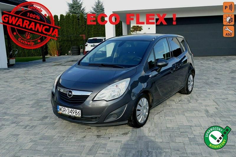 Szary Używany 2011 Opel Meriva Minivan | 16 900 zł - Obraz 1/4