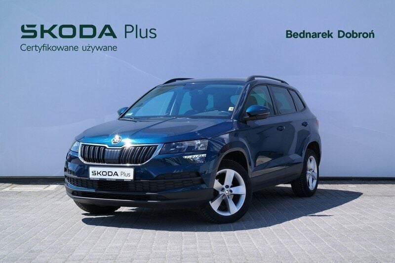 Niebieski (metalik) Używany 2021 Skoda Karoq SUV | 94 900 zł (Uczciwa cena) - Obraz 1/4