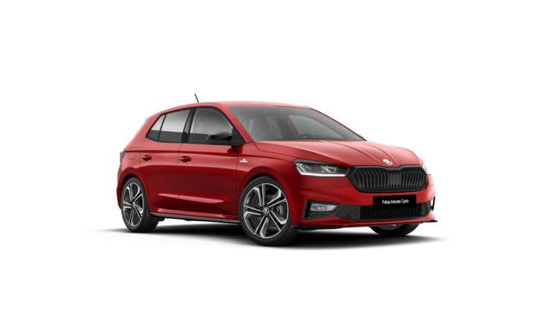 Czerwień velvet metalizowany Nowe 2024 Skoda Fabia Monte Carlo Hatchback | 110 750 zł (Drogi) - Obraz 1/4