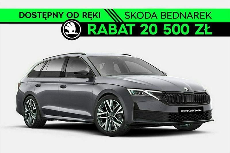Szary Nowe 2025 Skoda Octavia SportLine Kombi | 156 800 zł (Uczciwa cena) - Obraz 1/4