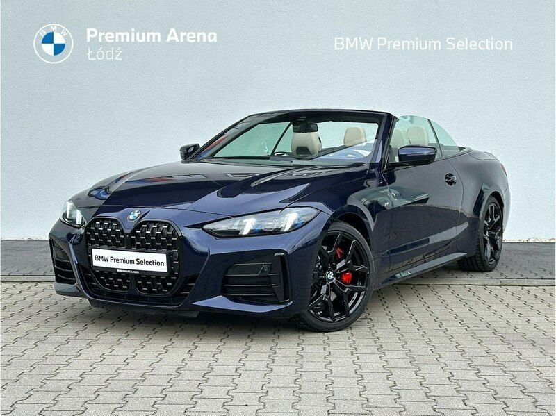 Niebieski ciemny (metalik) Używany 2024 BMW 430 Cabriolet Comfort Edition Kabriolet | 299 900 zł - Obraz 1/4