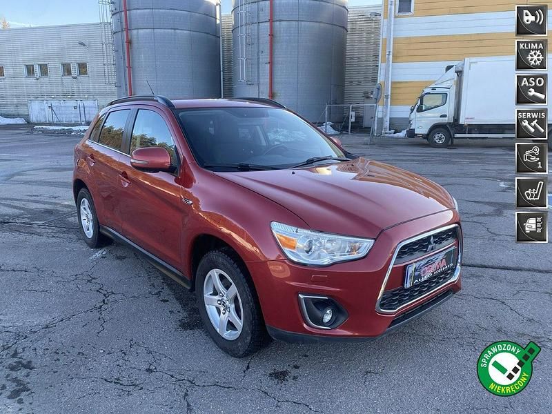 Używany Mitsubishi ASX 116 KM (85 kW) 2014 Bordowy SUV
