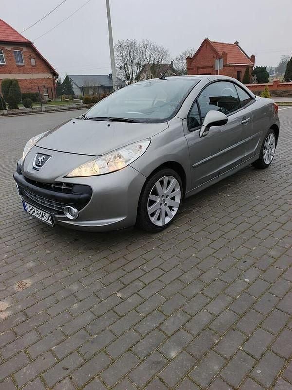 Srebrny Używany 2008 Peugeot 207 CC Kabriolet | 15 999 zł (Dość drogi) - Obraz 1/4