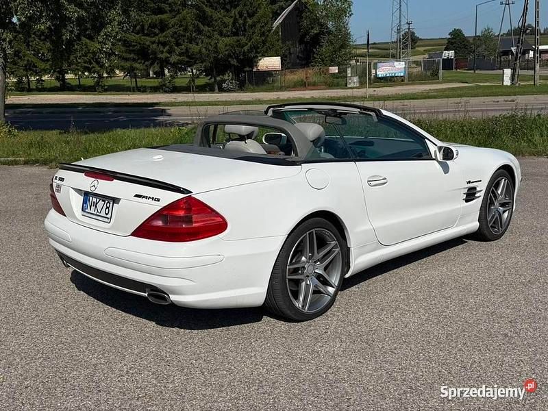 Biały Używany 2006 Mercedes SL500 Kabriolet | 79 000 zł - Obraz 1/4
