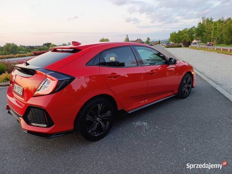 Używany Honda Civic Sport Plus 182 KM (133 kW) 2018 Czerwony Hatchback