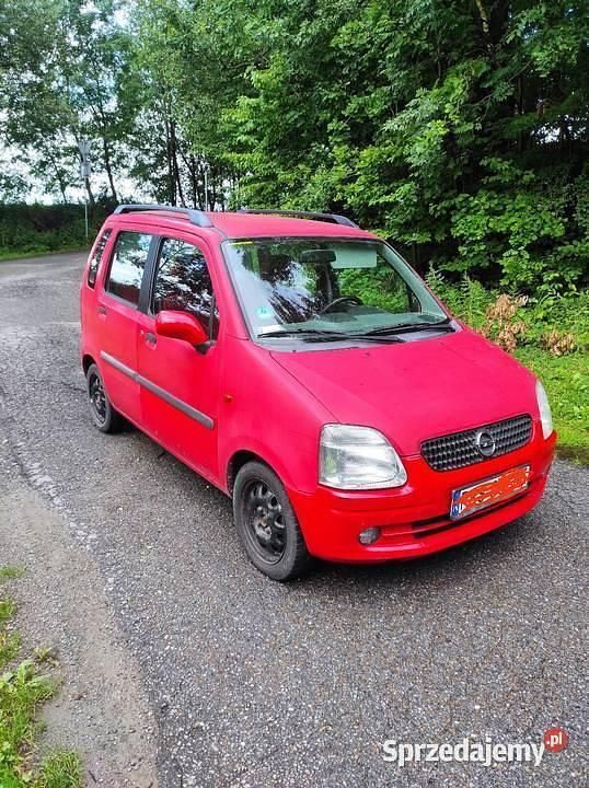 Czerwony Używany 2001 Opel Agila Hatchback | 1700 zł - Obraz 1/4