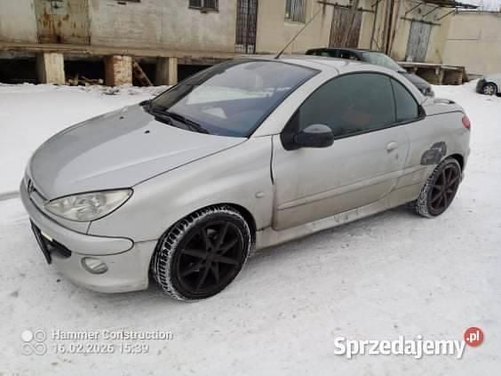 Używany Peugeot 206 CC 2003 Srebrny Kabriolet