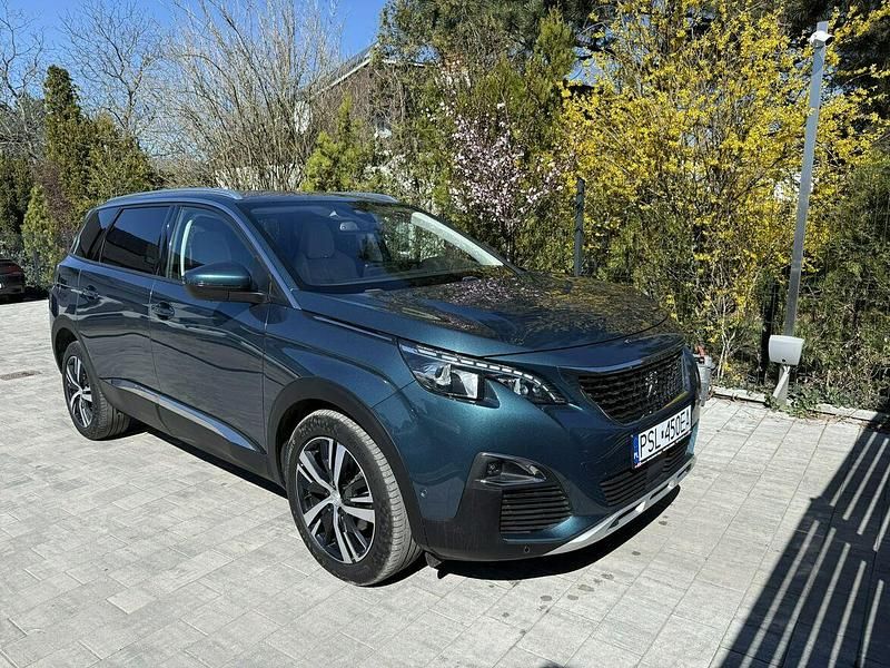 Zielony Używany 2018 Peugeot 5008 Minivan | 75 900 zł (Uczciwa cena) - Obraz 1/4