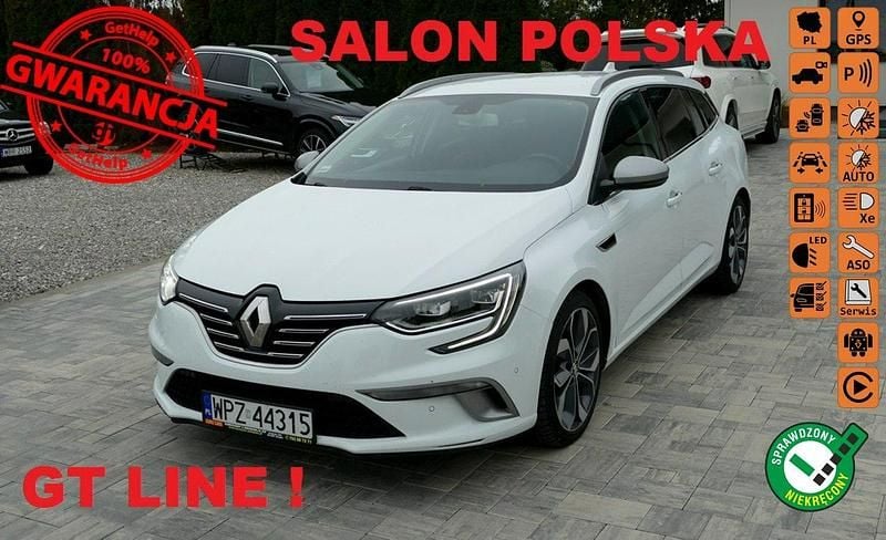 Biały Używany 2018 Renault Mégane GrandTour Kombi | 48 500 zł - Obraz 1/4