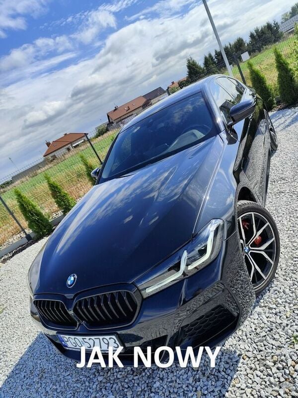 Czarny Używany 2021 BMW 530e Sedan/Limuzyna | 195 000 zł (Drogi) - Obraz 1/4