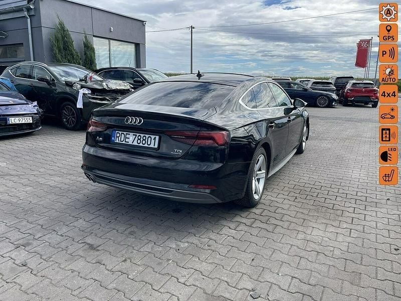 Używany Audi A5 Sportback S-Line 190 KM (139 kW) 2018 Czarny (metalik) Hatchback