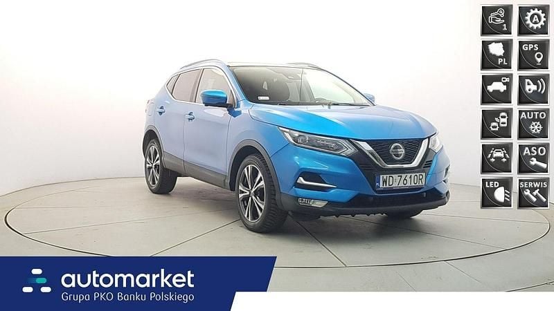 Niebieski Używany 2018 Nissan Qashqai N-Connecta SUV | 64 850 zł (Uczciwa cena) - Obraz 1/4