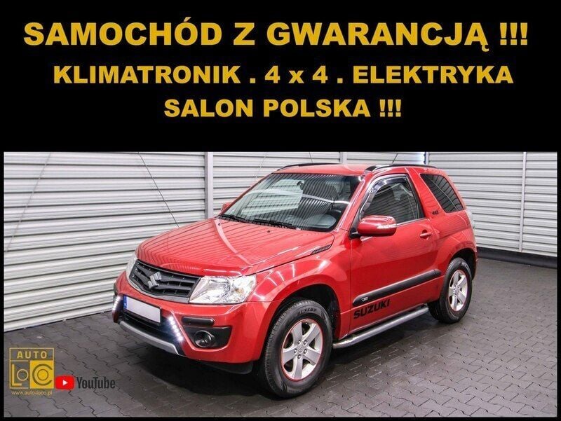 Czerwony Używany 2014 Suzuki Grand Vitara SUV | 48 888 zł - Obraz 1/4