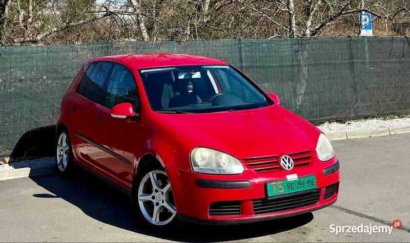 Czerwony Używany 2007 VW Golf V Hatchback | 6990 zł (Dobra cena) - Obraz 1/4