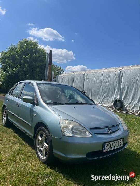 Niebieski Używany 2003 Honda Civic Hatchback | 8999 zł (Dość drogi) - Obraz 1/4