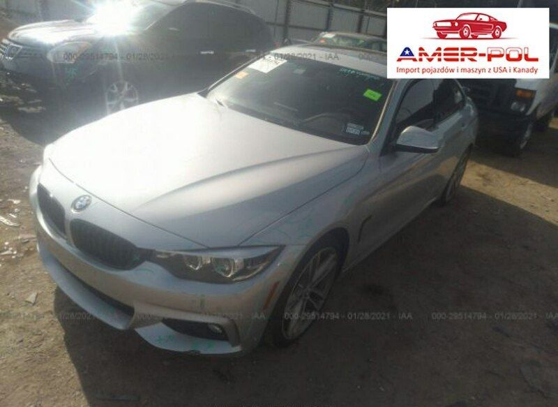 Srebrny Używany 2018 BMW 430 Coupe | 103 000 zł - Obraz 1/4