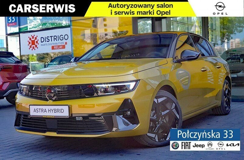 Żółty Używany 2022 Opel Astra S Hatchback | 145 500 zł - Obraz 1/4