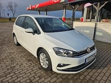 Biały Używany 2019 VW Golf Sportsvan Minivan | 45 900 zł (Uczciwa cena) - Obraz 1/4