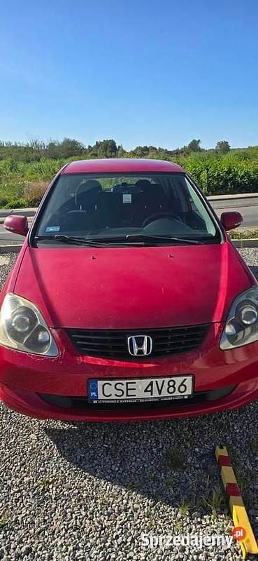 Czerwony Używany 2004 Honda Civic Hatchback | 5500 zł (Uczciwa cena) - Obraz 1/4