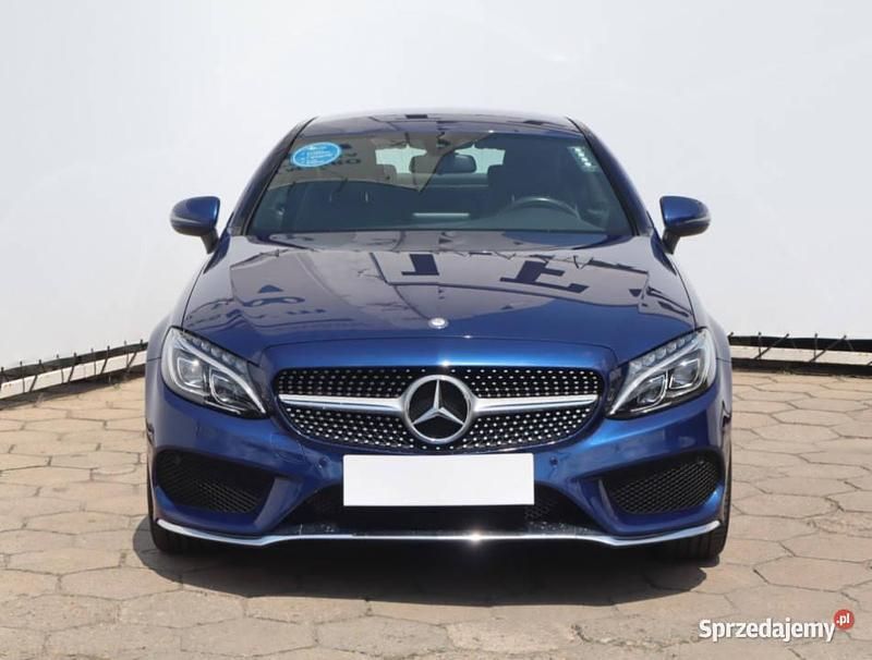 Niebieski Używany 2017 Mercedes C200 Coupe | 107 999 zł (Drogi) - Obraz 1/4